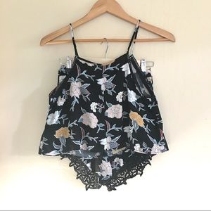 Black Floral Kendall and Kylie Set